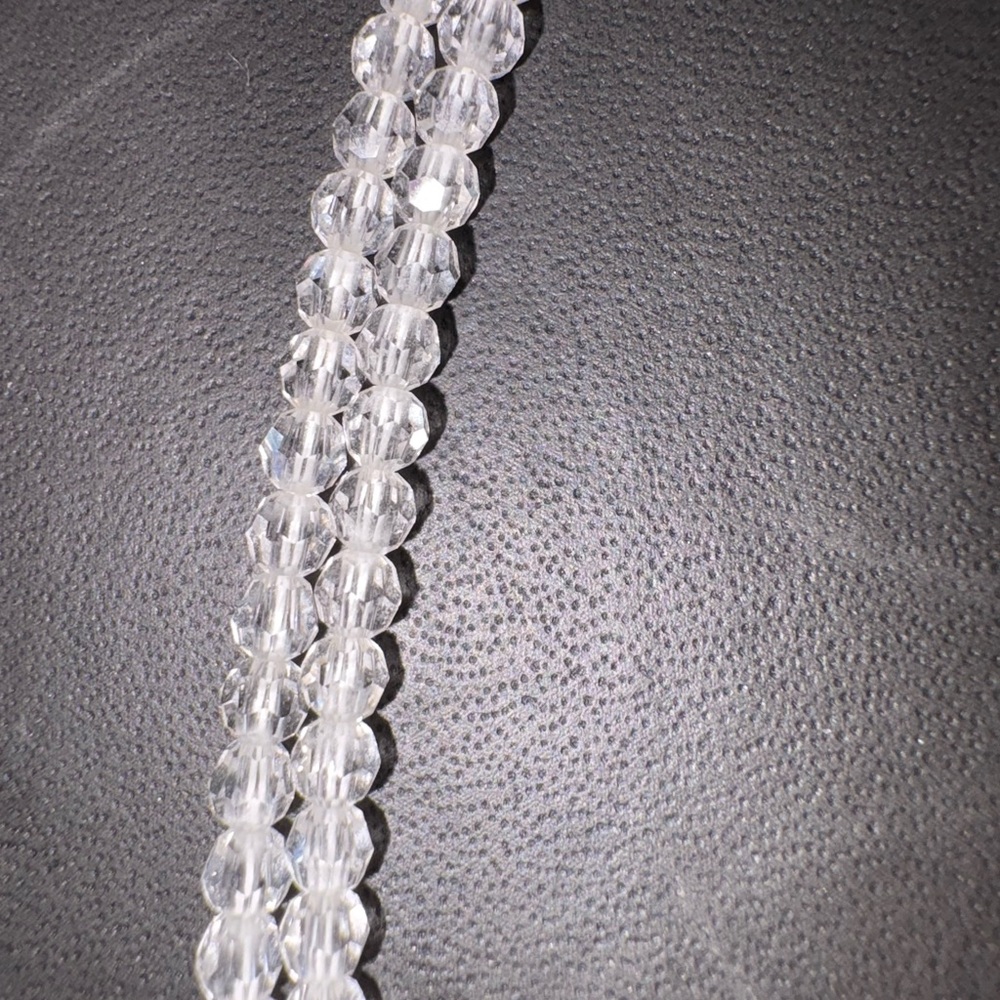 Swarovski Silver Crystal Drop Necklace - Picture 3 of 5